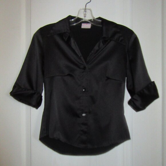 Black Blouse Size Ladies Small  [Garage] - Picture 1 of 3